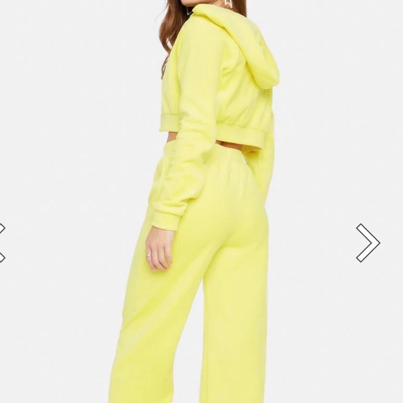 Dolls Kill Y2K Velour Yellow Tracksuit NWOT - Picture 4 of 9